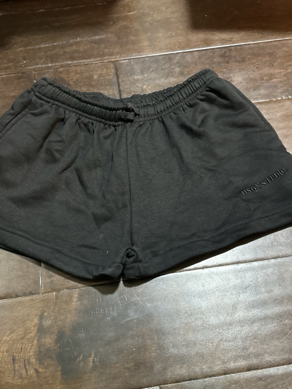 Boohoo Black Athletic Drawstring Shorts